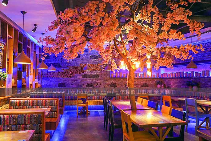 湖南桂陽仿真樹室內外裝飾空間搭配美圖