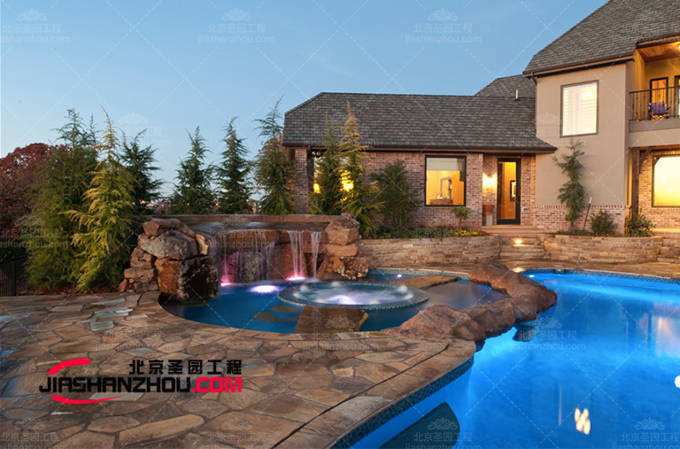 江蘇水泥假山溫泉池制作能烘托旅游景區主題的作用