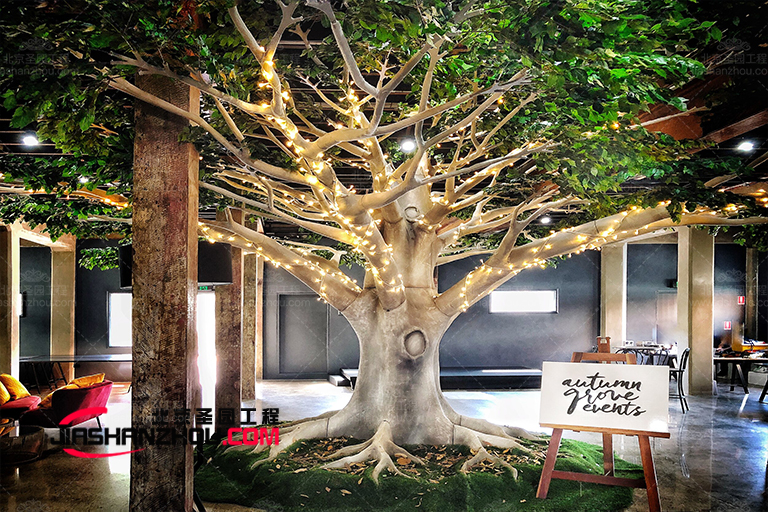 河北唐山假樹仿真樹制作案例 源頭工廠 全國施工