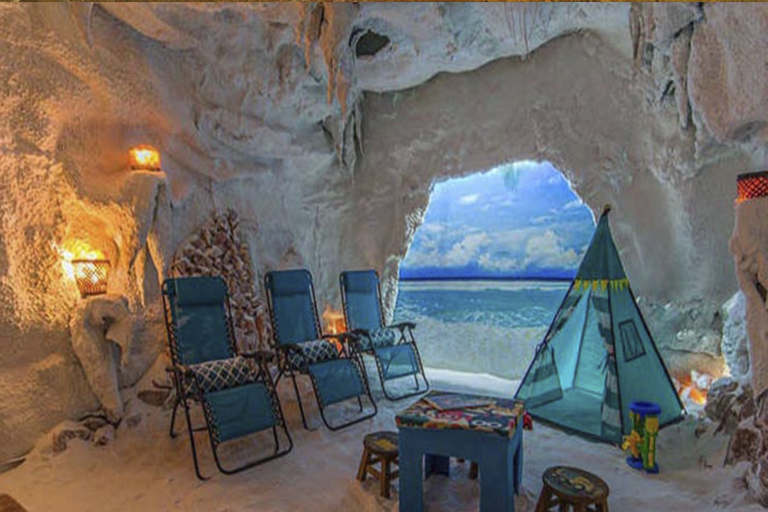 國內山洞房型主題山洞酒店制作 一點要去體驗一下