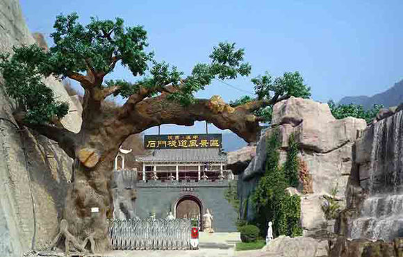 仿真樹大門制作.jpg 仿真樹大門