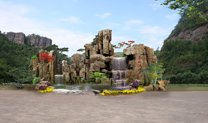 水泥假山施工圖.jpg 水泥假山施工圖