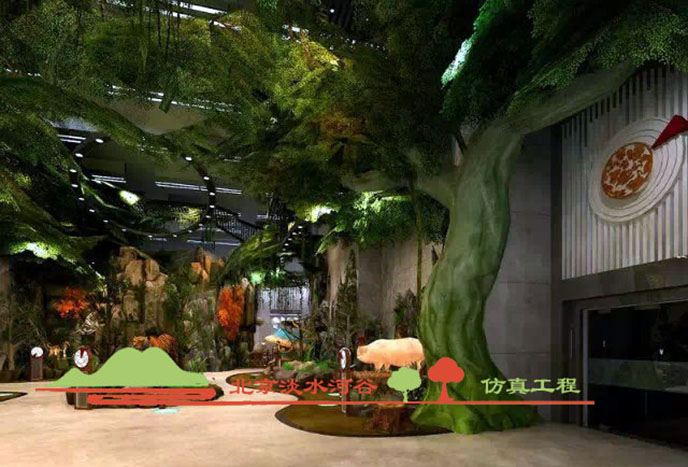 室內仿真榕樹制作.jpg 室內仿真榕樹制作