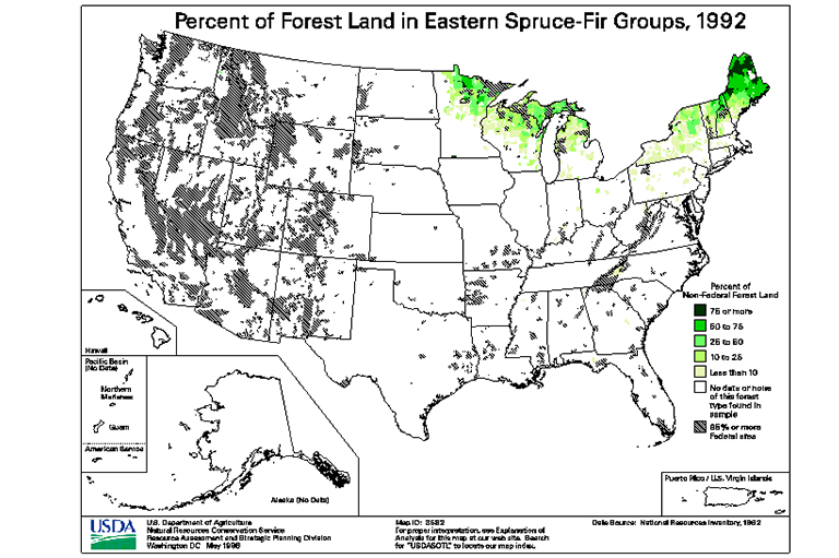 東部云杉杉木類型地圖.jpg 東部云杉杉木類型地圖