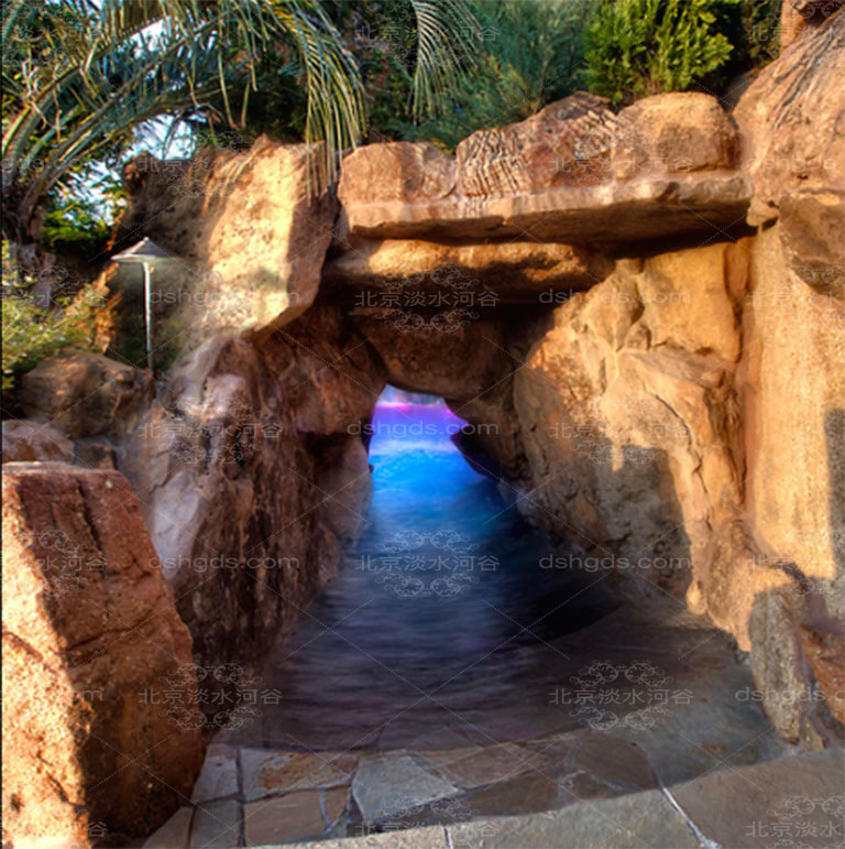 仿真黃臘石假山.jpg 仿真黃臘石假山