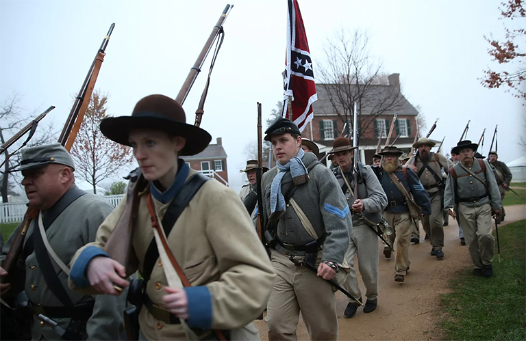 Appomattox紀(jì)念內(nèi)戰(zhàn)中李軍投降150周年