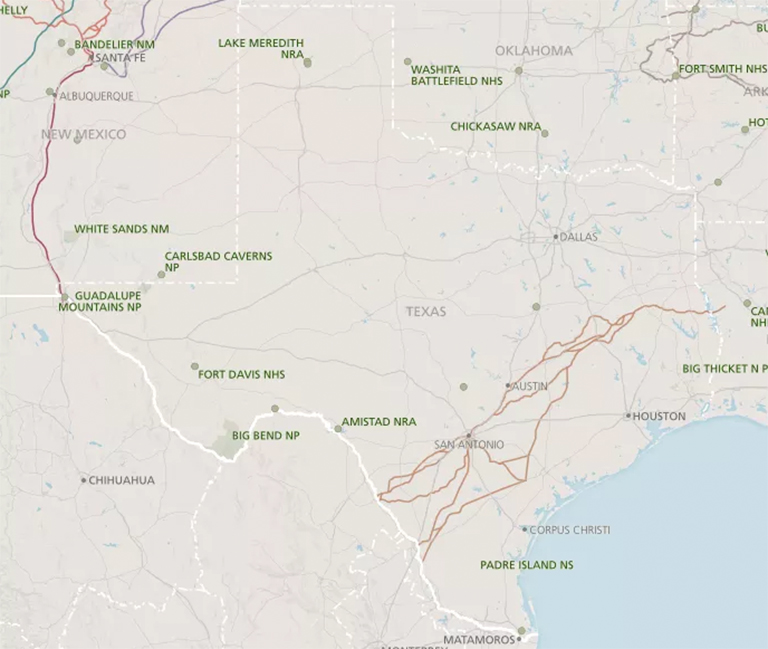 德克薩斯州的國家公園