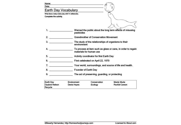 地球日詞匯.jpg 地球日詞匯