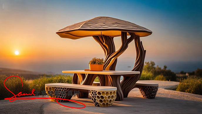 水泥仿木涼亭.jpg 水泥仿木涼亭