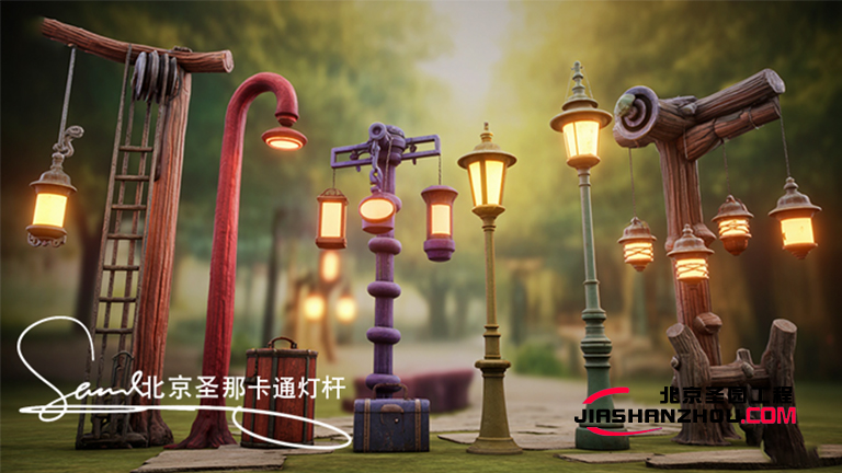 水泥仿木燈桿.jpg 水泥仿木燈桿