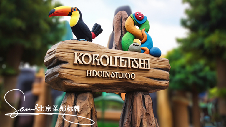 水泥仿木標識牌