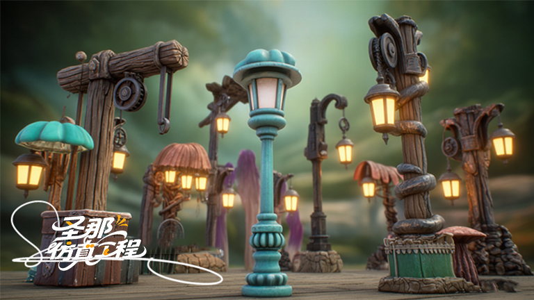 卡通燈桿.jpg 卡通燈桿